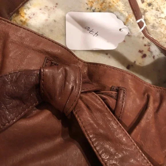 Kooba cognac brown mini-medium leather purse (P2) - Picture 6 of 7